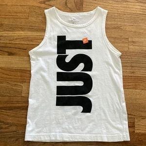 Boys Nike just do it tank top size M